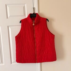 MICHAEL Michael Kors Red Quilted Vest